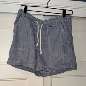 J. Crew Navy Striped Women's Cargo Shorts